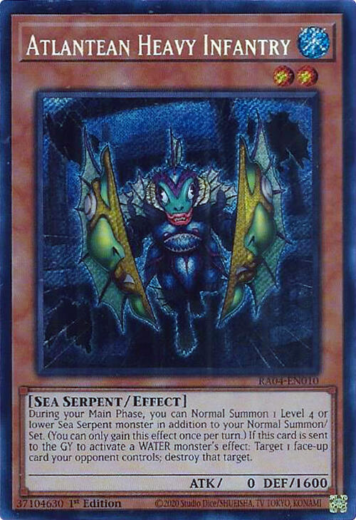 Atlantean Heavy Infantry [RA04-EN010] Secret Rare | Clutch Gaming