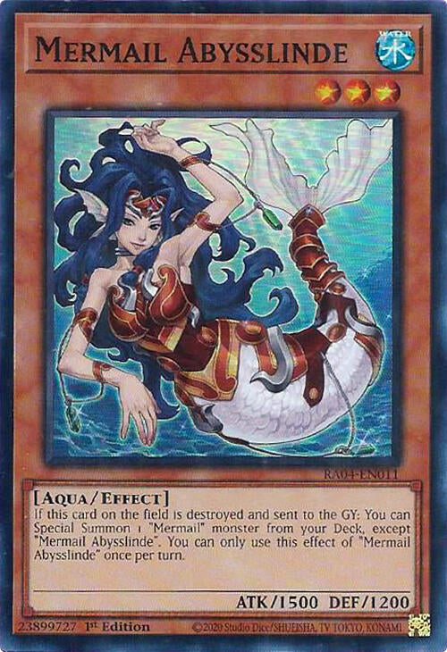 Mermail Abysslinde [RA04-EN011] Super Rare | Clutch Gaming