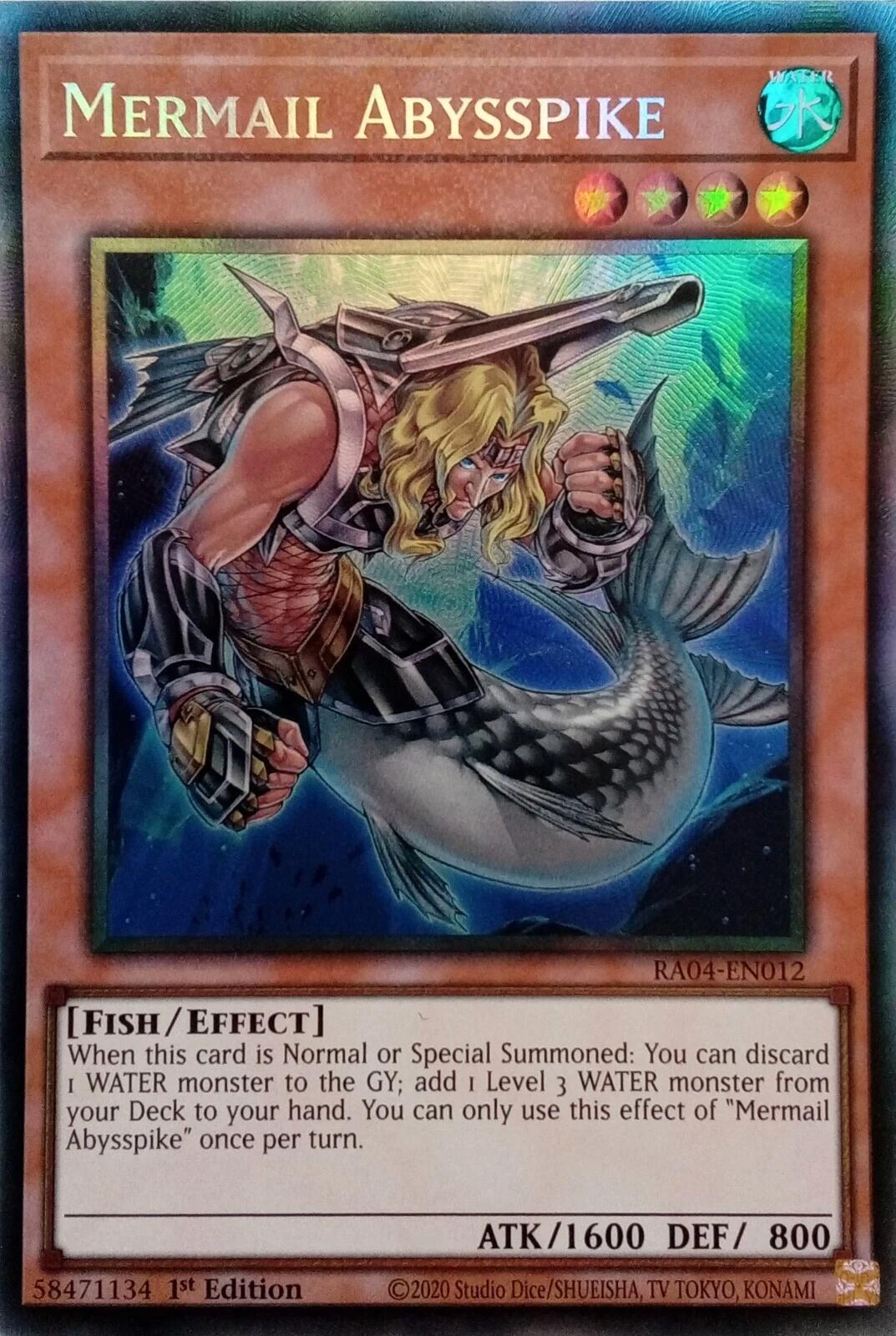 Mermail Abysspike [RA04-EN012] Prismatic Collector's Rare | Clutch Gaming