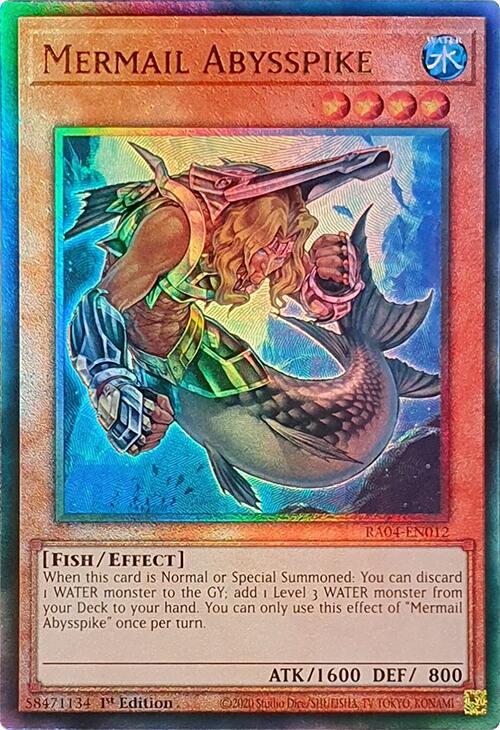 Mermail Abysspike [RA04-EN012] Prismatic Ultimate Rare | Clutch Gaming