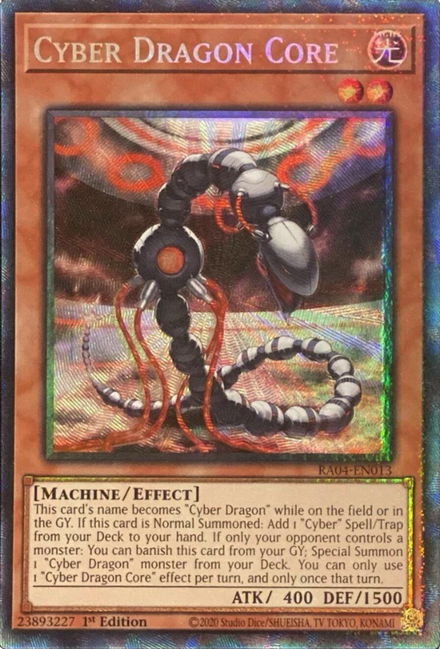 Cyber Dragon Core [RA04-EN013] Prismatic Collector's Rare | Clutch Gaming