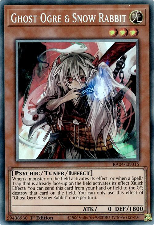 Ghost Ogre & Snow Rabbit [RA04-EN015] Prismatic Collector's Rare | Clutch Gaming