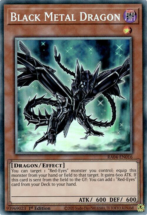 Black Metal Dragon [RA04-EN016] Prismatic Collector's Rare | Clutch Gaming