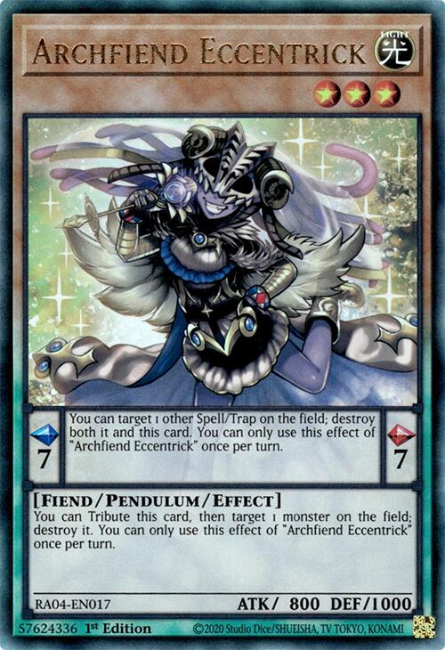 Archfiend Eccentrick [RA04-EN017] Prismatic Ultimate Rare | Clutch Gaming