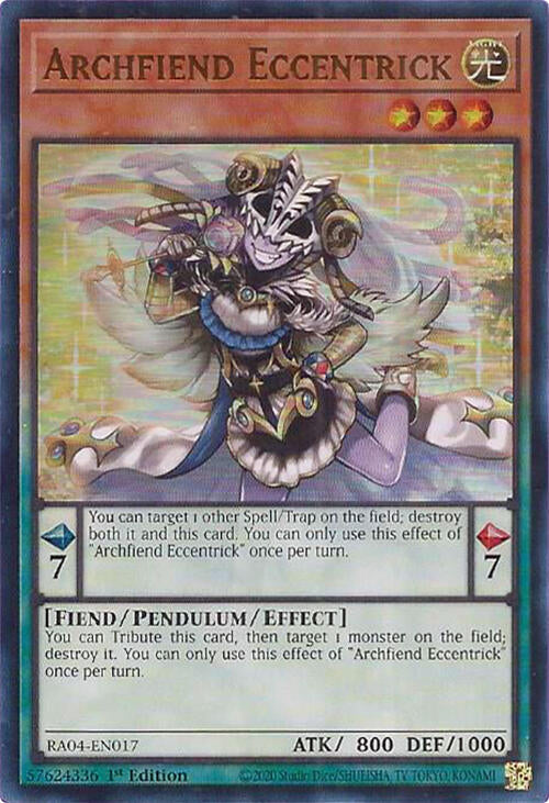 Archfiend Eccentrick [RA04-EN017] Ultra Rare | Clutch Gaming