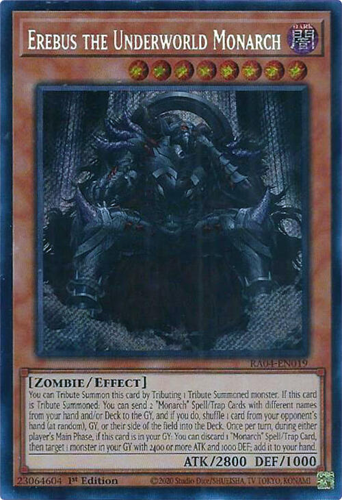 Erebus the Underworld Monarch [RA04-EN019] Secret Rare | Clutch Gaming
