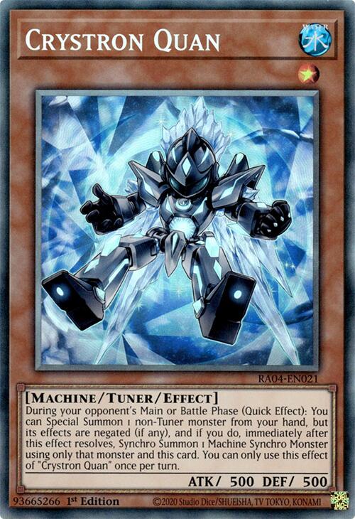 Crystron Quan [RA04-EN021] Prismatic Collector's Rare | Clutch Gaming