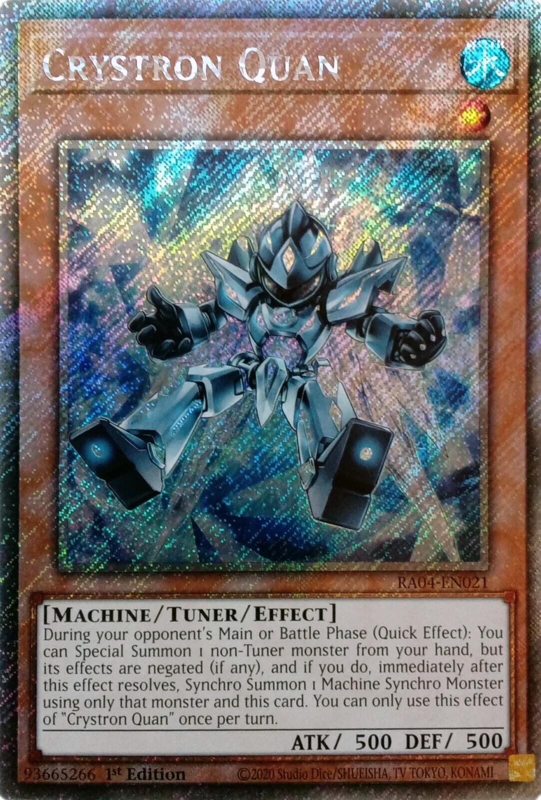 Crystron Quan [RA04-EN021] Platinum Secret Rare | Clutch Gaming