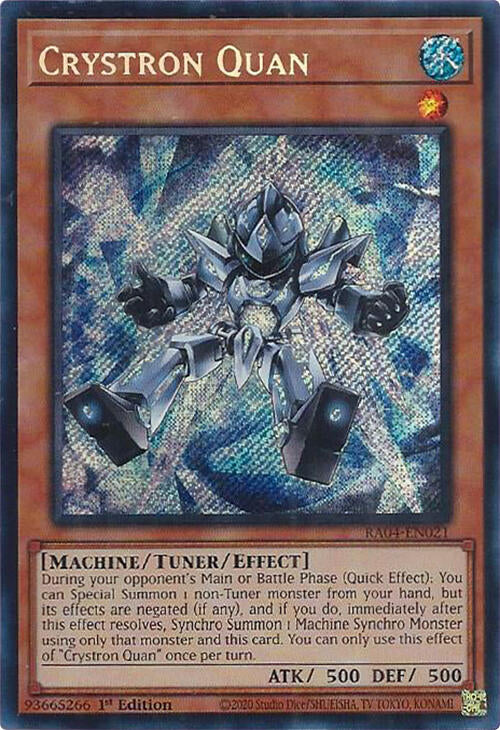 Crystron Quan [RA04-EN021] Secret Rare | Clutch Gaming