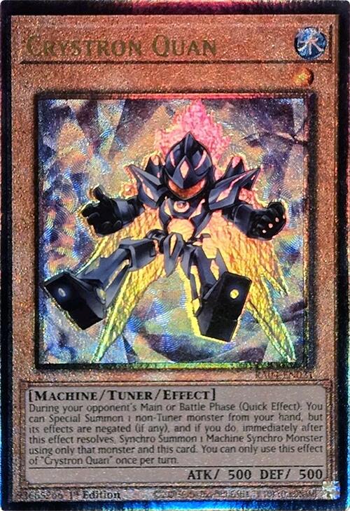 Crystron Quan [RA04-EN021] Prismatic Ultimate Rare | Clutch Gaming