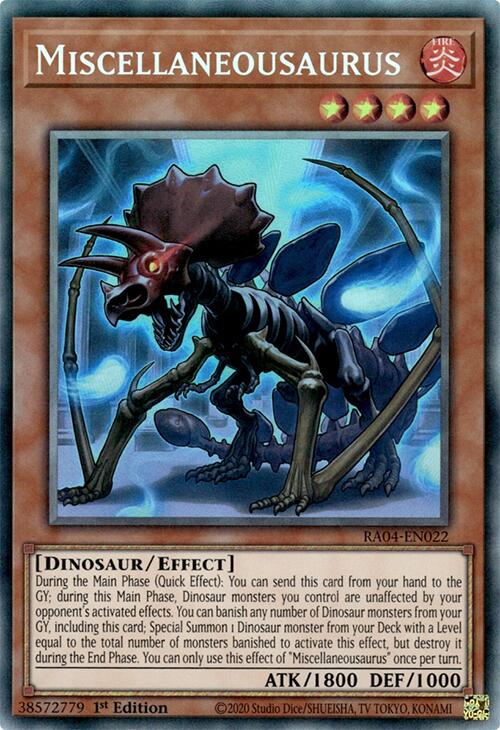 Miscellaneousaurus [RA04-EN022] Prismatic Collector's Rare | Clutch Gaming