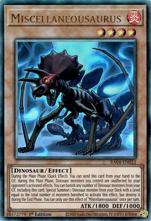 Miscellaneousaurus [RA04-EN022] Prismatic Ultimate Rare | Clutch Gaming