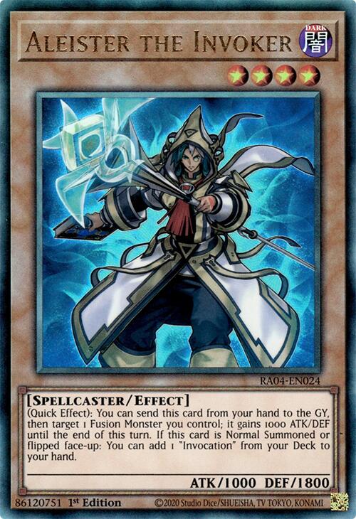 Aleister the Invoker (Alternate Art) [RA04-EN024] Prismatic Ultimate Rare | Clutch Gaming
