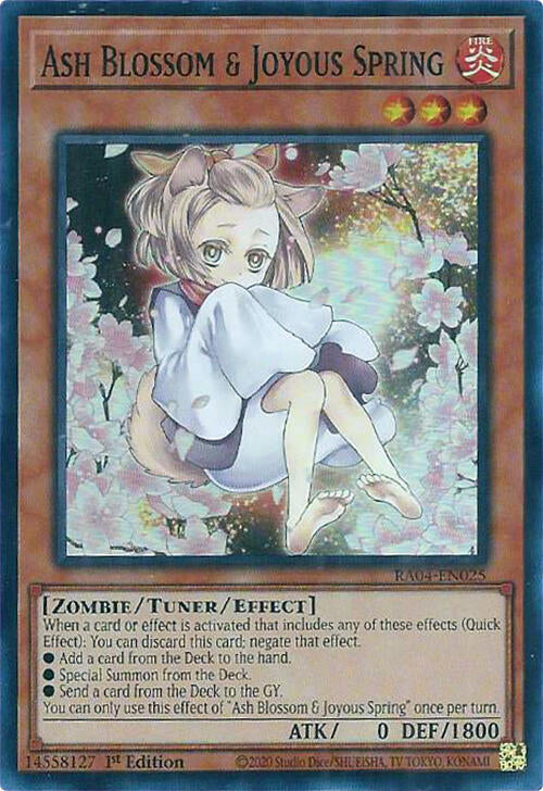 Ash Blossom & Joyous Spring (Alternate Art) [RA04-EN025] Super Rare | Clutch Gaming