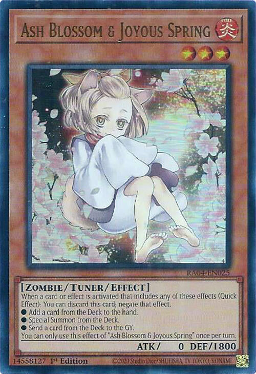 Ash Blossom & Joyous Spring (Alternate Art) [RA04-EN025] Ultra Rare | Clutch Gaming