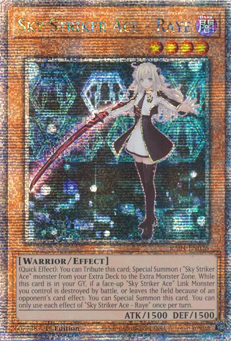 Sky Striker Ace - Raye [RA04-EN026] Quarter Century Secret Rare | Clutch Gaming