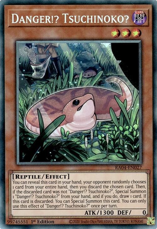 Danger!? Tsuchinoko? [RA04-EN027] Prismatic Collector's Rare | Clutch Gaming