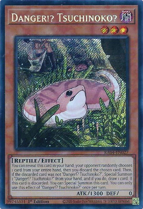 Danger!? Tsuchinoko? [RA04-EN027] Secret Rare | Clutch Gaming