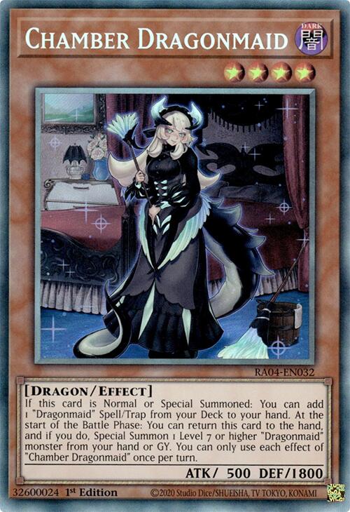 Chamber Dragonmaid [RA04-EN032] Prismatic Collector's Rare | Clutch Gaming