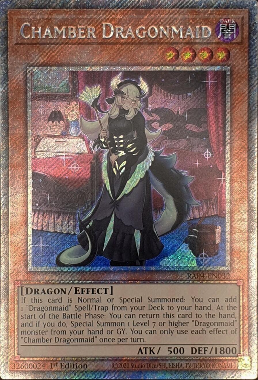 Chamber Dragonmaid [RA04-EN032] Platinum Secret Rare | Clutch Gaming