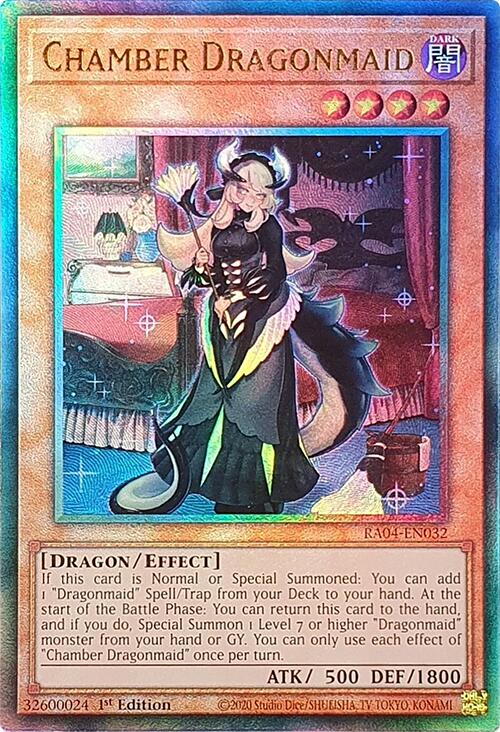 Chamber Dragonmaid [RA04-EN032] Prismatic Ultimate Rare | Clutch Gaming