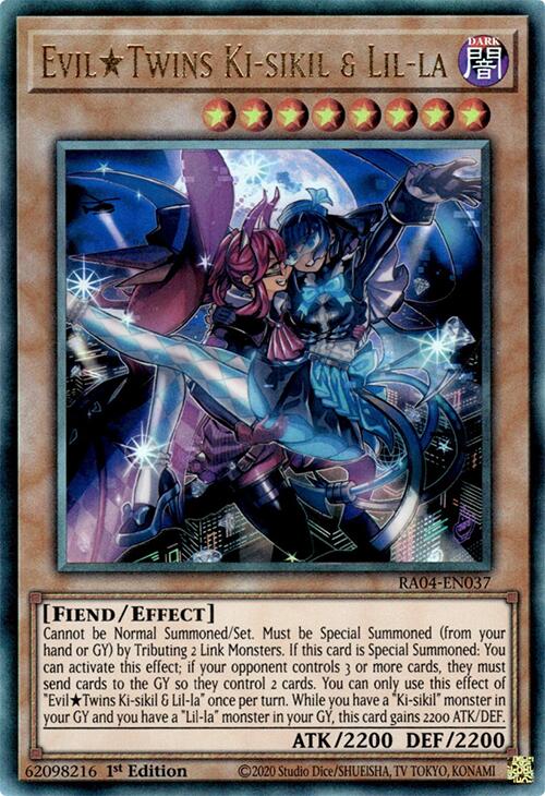 EvilTwins Ki-sikil & Lil-la [RA04-EN037] Prismatic Ultimate Rare | Clutch Gaming
