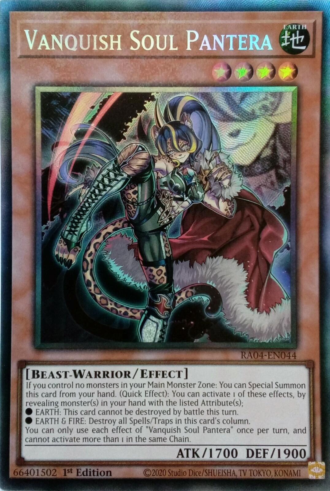 Vanquish Soul Pantera [RA04-EN044] Prismatic Collector's Rare | Clutch Gaming