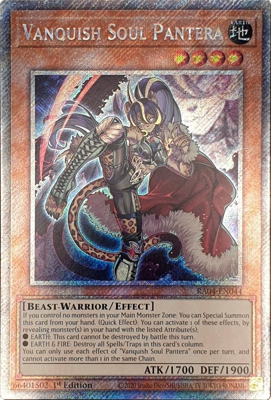 Vanquish Soul Pantera [RA04-EN044] Platinum Secret Rare | Clutch Gaming