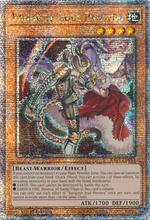 Vanquish Soul Pantera [RA04-EN044] Quarter Century Secret Rare | Clutch Gaming