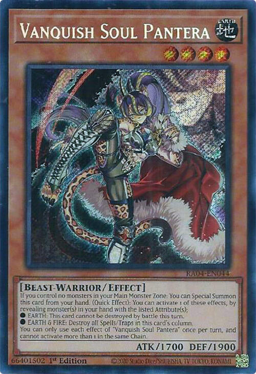 Vanquish Soul Pantera [RA04-EN044] Secret Rare | Clutch Gaming