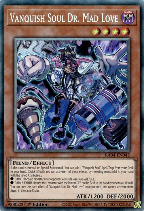 Vanquish Soul Dr. Mad Love [RA04-EN045] Prismatic Collector's Rare | Clutch Gaming