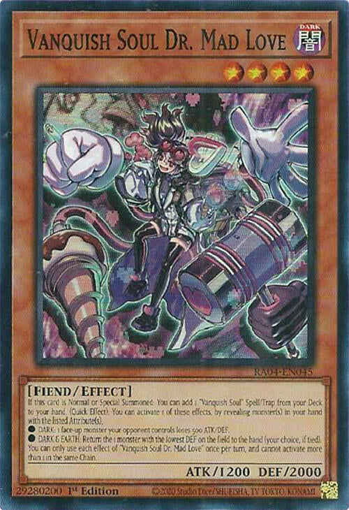 Vanquish Soul Dr. Mad Love [RA04-EN045] Super Rare | Clutch Gaming