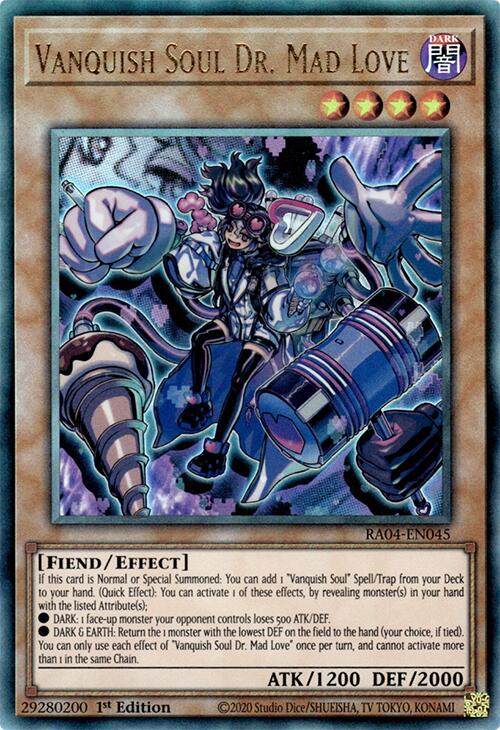 Vanquish Soul Dr. Mad Love [RA04-EN045] Prismatic Ultimate Rare | Clutch Gaming