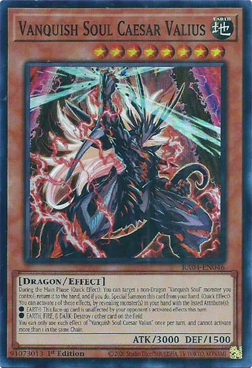 Vanquish Soul Caesar Valius [RA04-EN046] Super Rare | Clutch Gaming