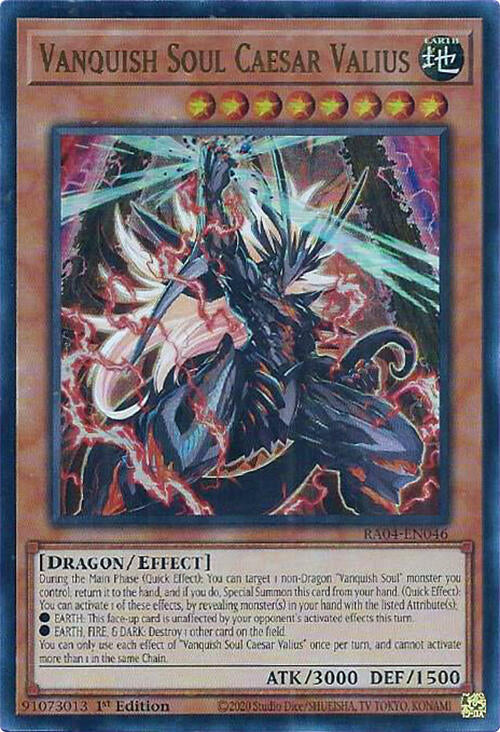 Vanquish Soul Caesar Valius [RA04-EN046] Ultra Rare | Clutch Gaming