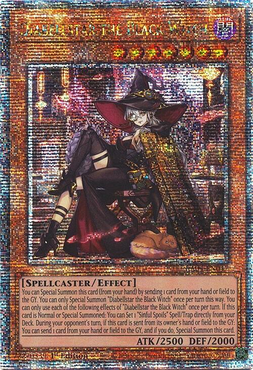 Diabellstar the Black Witch (New Art) [RA04-EN047] Quarter Century Secret Rare | Clutch Gaming