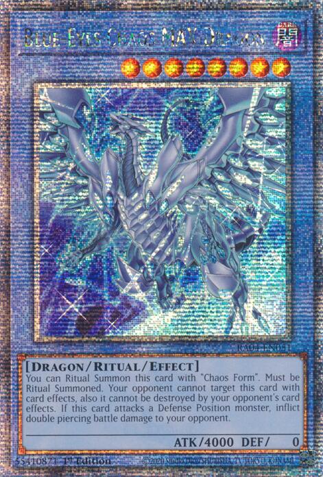 Blue-Eyes Chaos MAX Dragon (New Art) [RA04-EN051] Quarter Century Secret Rare | Clutch Gaming