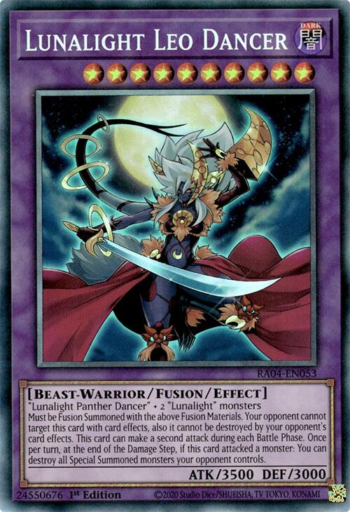 Lunalight Leo Dancer [RA04-EN053] Prismatic Collector's Rare | Clutch Gaming