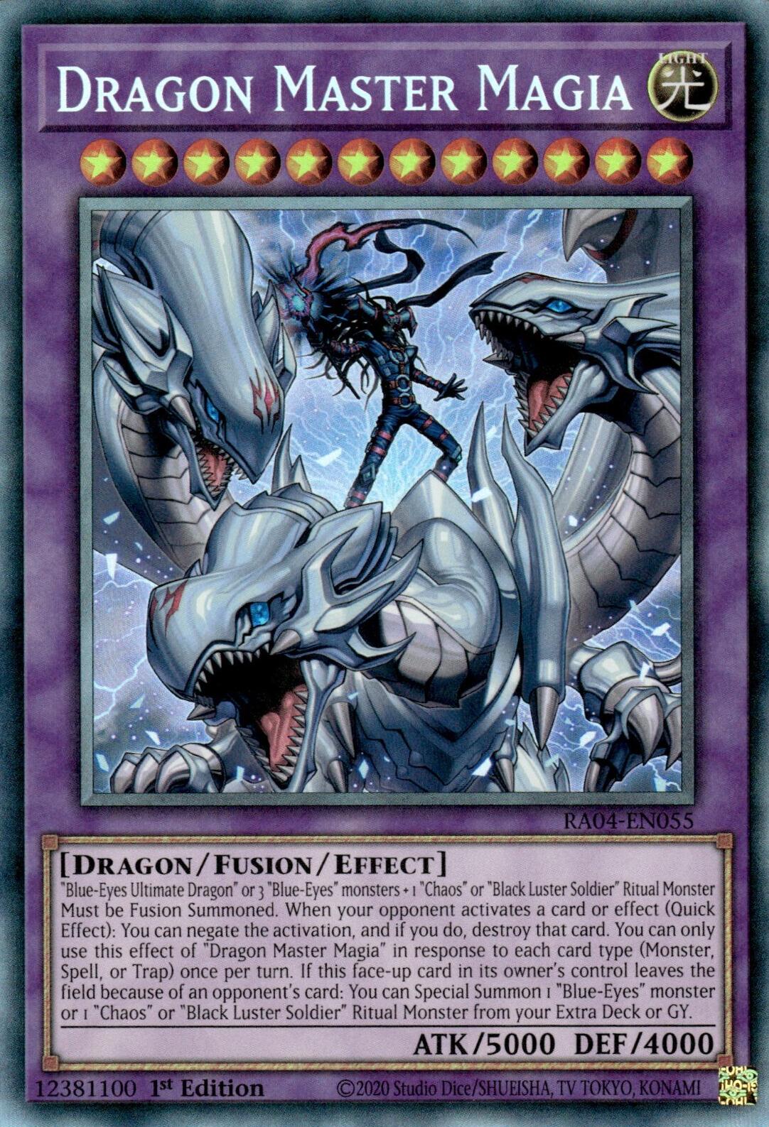 Dragon Master Magia [RA04-EN055] Prismatic Collector's Rare | Clutch Gaming