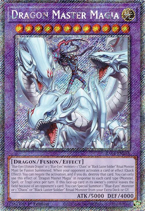 Dragon Master Magia [RA04-EN055] Platinum Secret Rare | Clutch Gaming