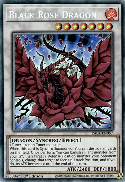 Black Rose Dragon [RA04-EN057] Prismatic Collector's Rare | Clutch Gaming