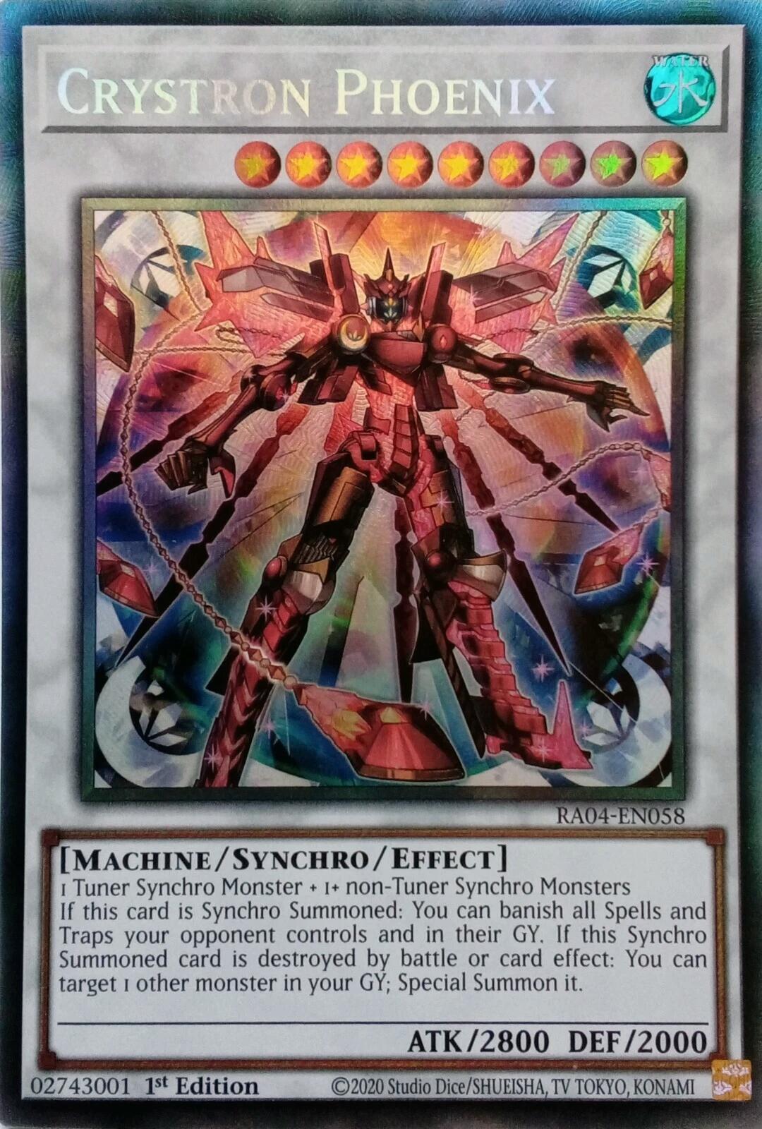 Crystron Phoenix [RA04-EN058] Prismatic Collector's Rare | Clutch Gaming