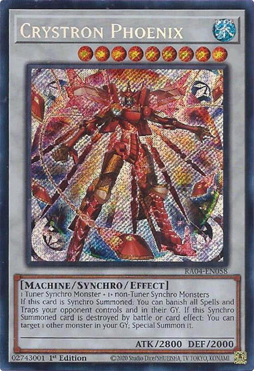 Crystron Phoenix [RA04-EN058] Secret Rare | Clutch Gaming