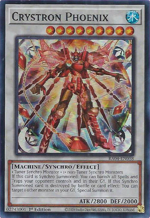Crystron Phoenix [RA04-EN058] Super Rare | Clutch Gaming
