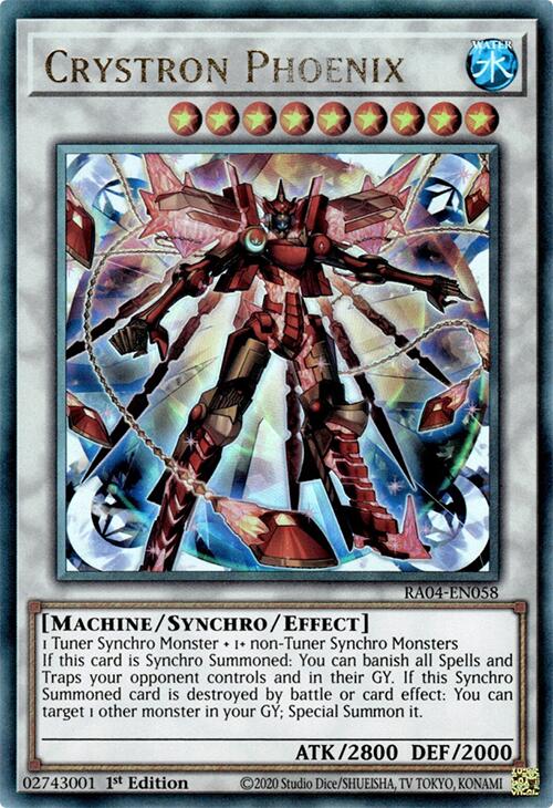 Crystron Phoenix [RA04-EN058] Prismatic Ultimate Rare | Clutch Gaming