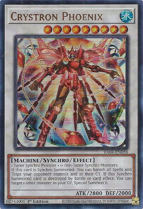 Crystron Phoenix [RA04-EN058] Ultra Rare | Clutch Gaming