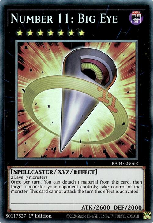 Number 11: Big Eye [RA04-EN062] Prismatic Collector's Rare | Clutch Gaming