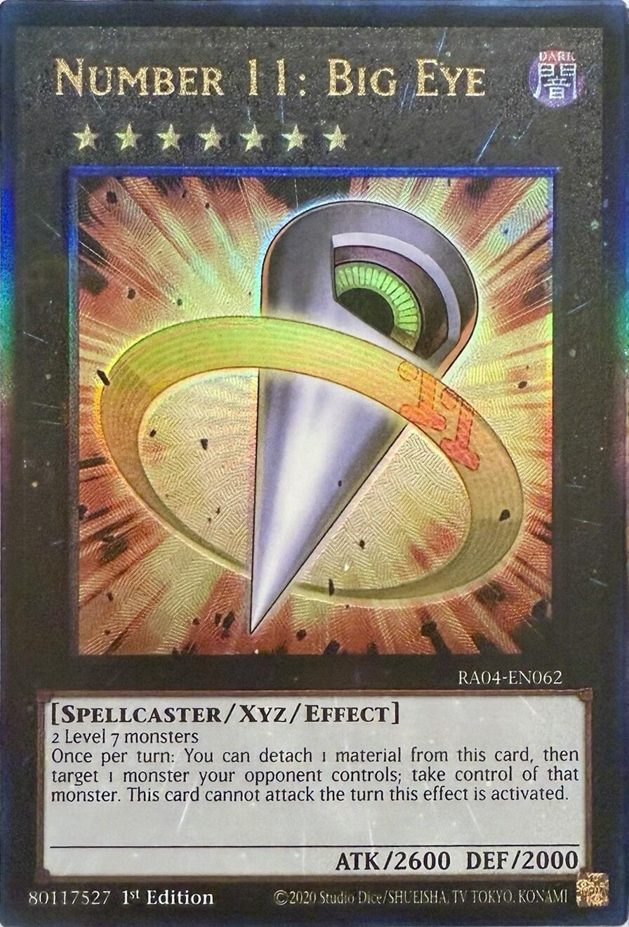 Number 11: Big Eye [RA04-EN062] Prismatic Ultimate Rare | Clutch Gaming