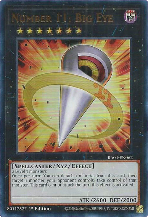 Number 11: Big Eye [RA04-EN062] Ultra Rare | Clutch Gaming