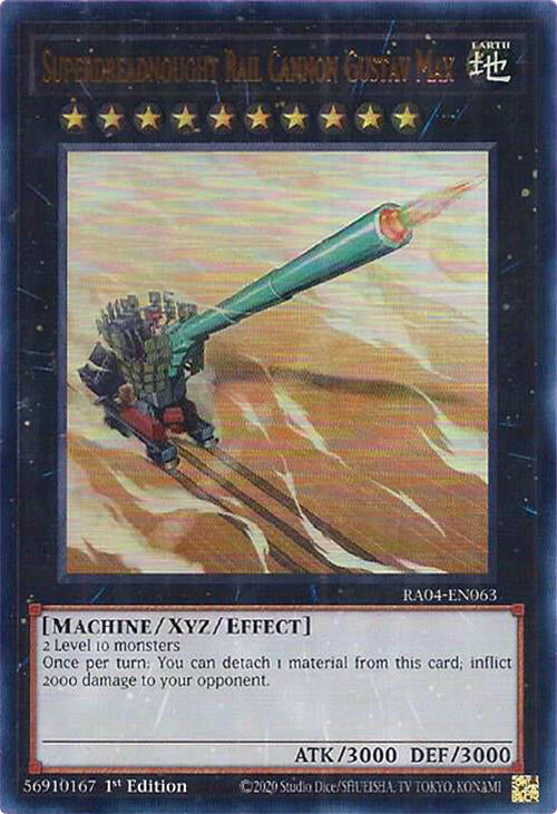 Superdreadnought Rail Cannon Gustav Max [RA04-EN063] Ultra Rare | Clutch Gaming